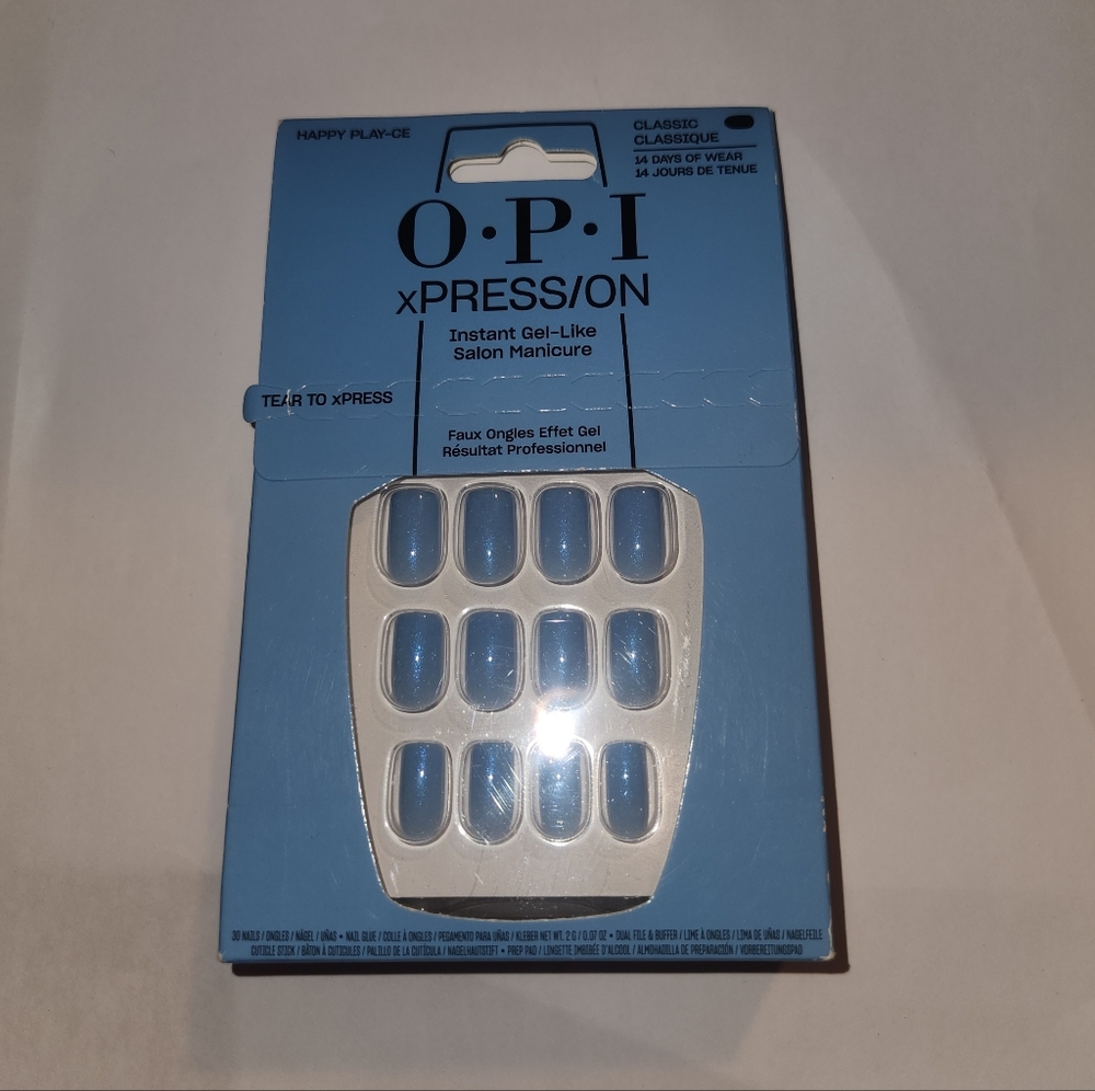 OPI xPRESS/ON Classic Blue Nail Set